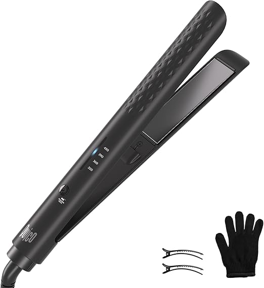 Hair Straightener, 110-240V Global Travel Hair Straightener, 15 Second Fast Heat-Up, Professional Negative Ion Flat Iron, Memory